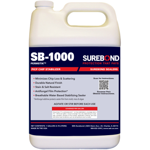 SEK Surebond SB-1000 PermStik PICP chip stabilizer 1 gallon jug