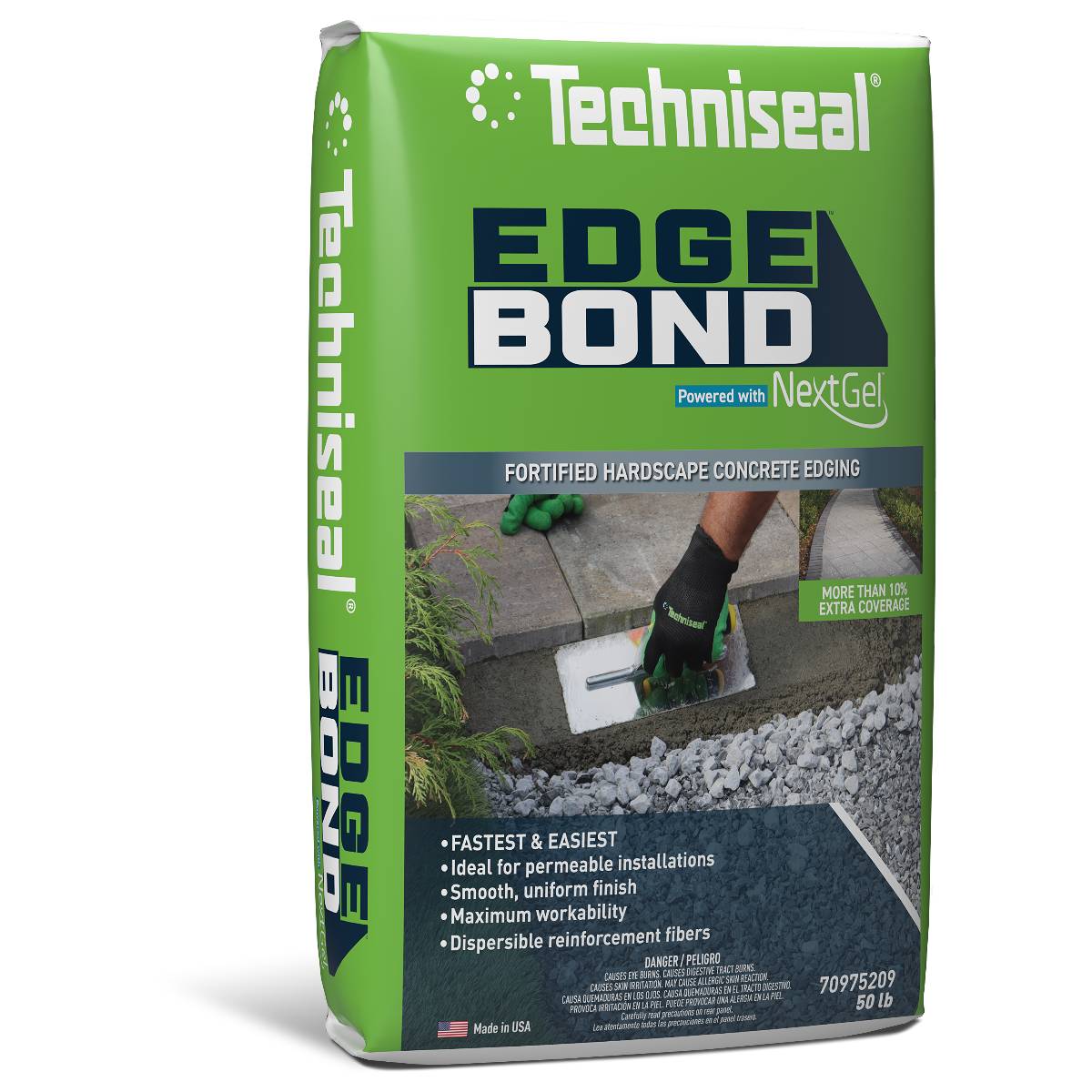 Techniseal Edge Bond NextGel fortified concrete hardscape edging