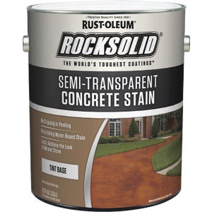 Rust-Oleum RockSolid Semi-Transparent Concrete Stain, Tint Base, 1 Gal.