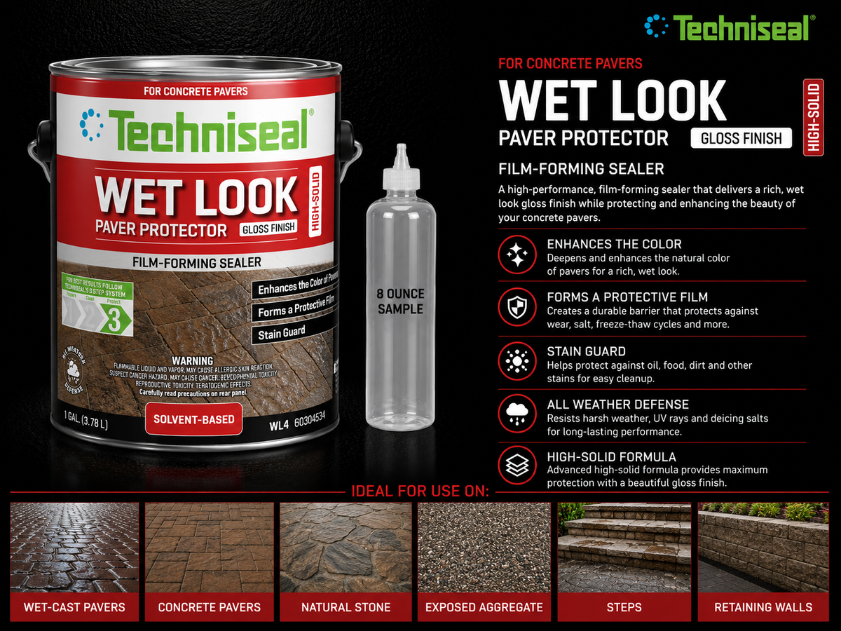 Techniseal WL4 High Gloss Wet Look Sealer Sample