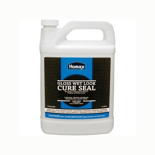Homax Gloss Wet Look Cure Seal concrete and masonry sealer in 1-gallon jug