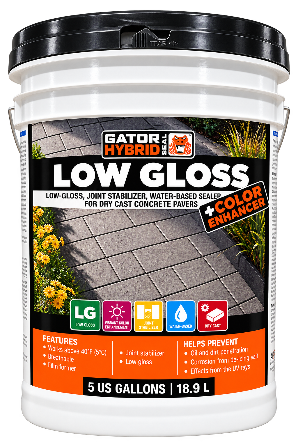 Alliance Gator Hybrid Seal Low Gloss Plus Color Enhancer, Water Based