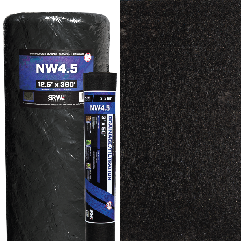 SRW NW4.5 Non-Woven Drainage and Filtration Fabric