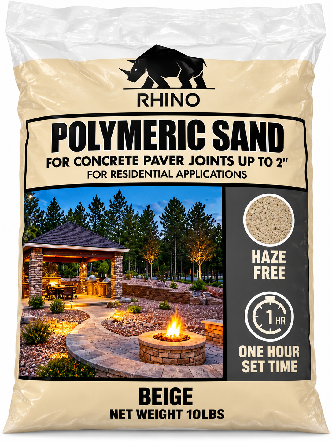 Rhino Power Bond Plus Polymeric Sand, Joints to 2 in, 10 to 50 lb