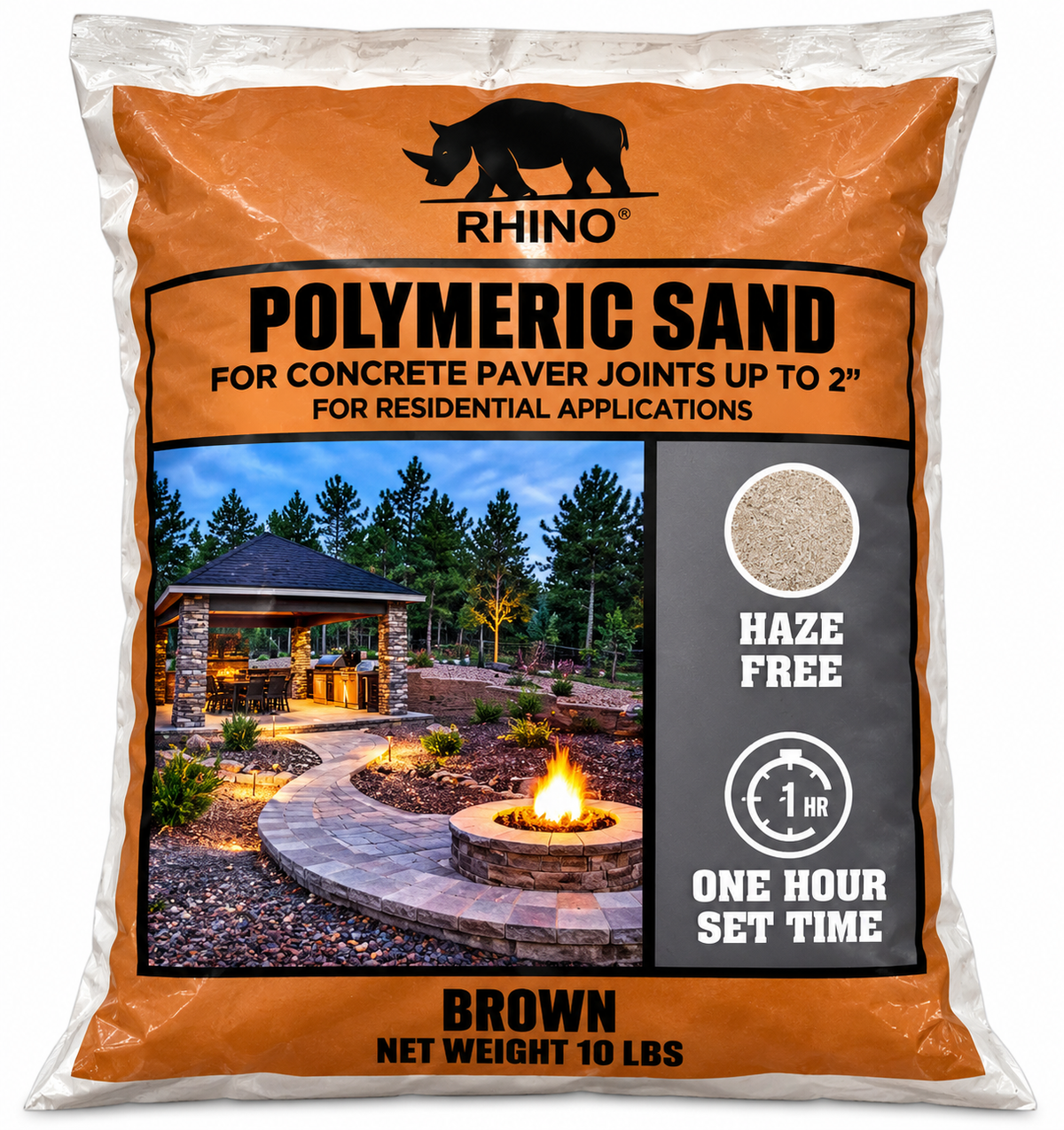 Rhino Power Bond Plus Polymeric Sand, Joints to 2 in, 10 to 50 lb