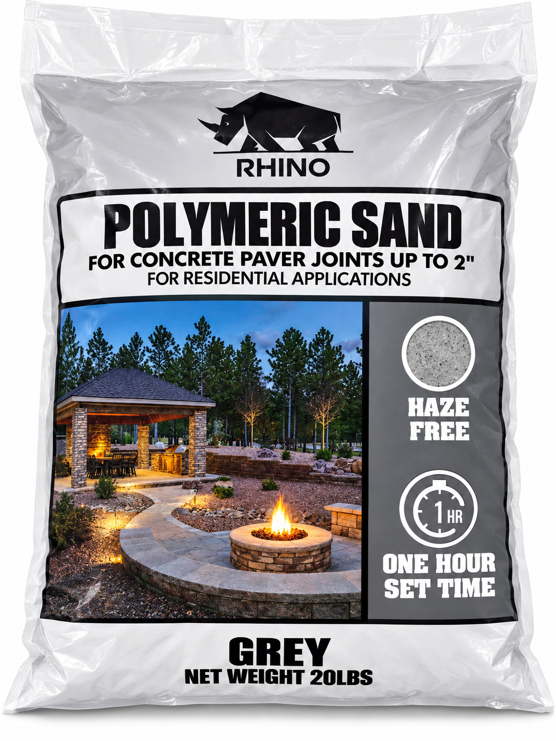 Rhino Power Bond Plus Polymeric Sand, Joints to 2 in, 10 to 50 lb