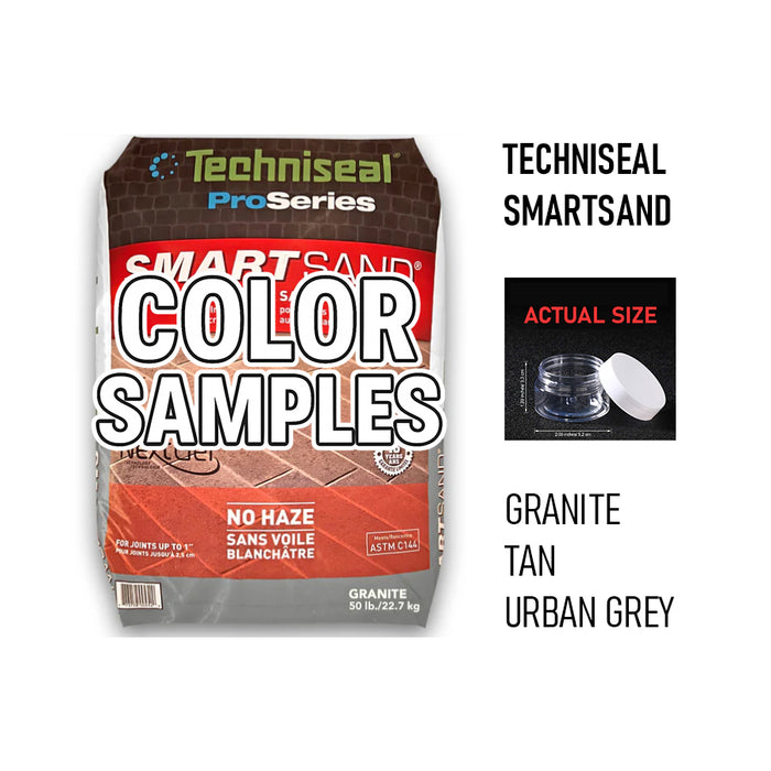 COLOR SAMPLES- Techniseal Smart Sand Polymeric Sand
