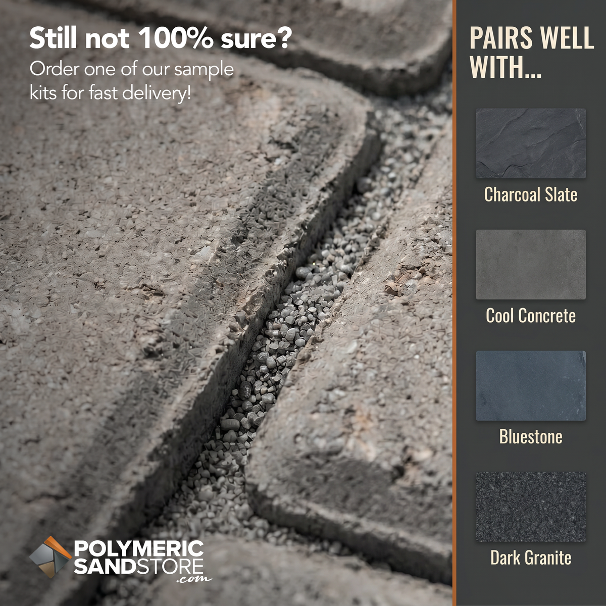 Color options for Rhino Power Bond Plus Polymeric Sand