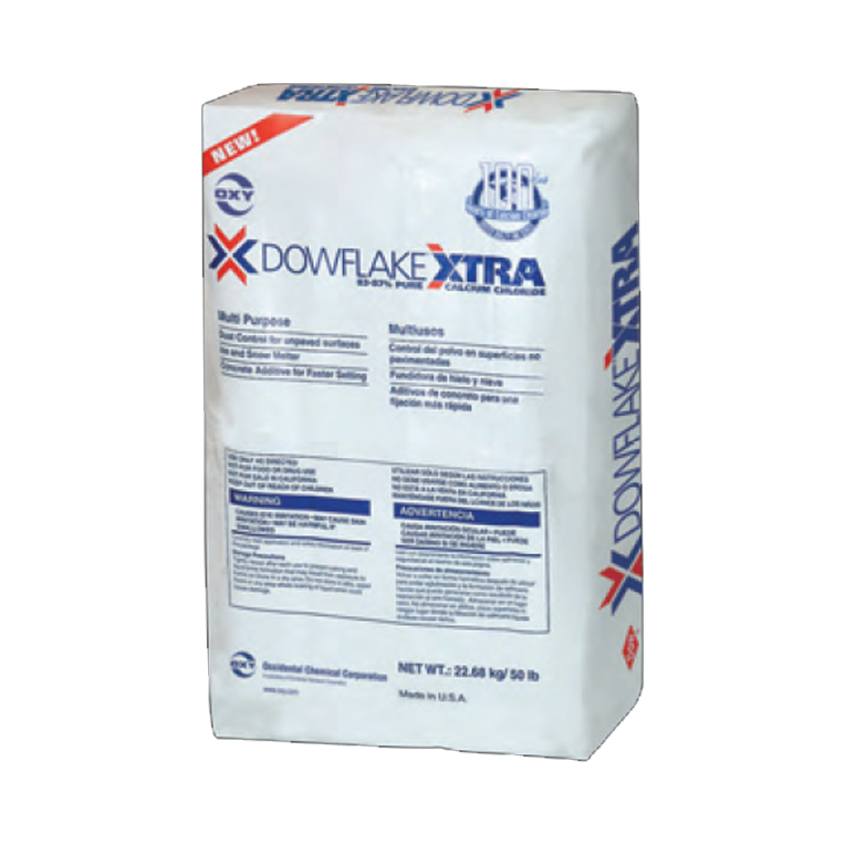 DOWFLAKE Xtra calcium chloride flake ice melt 50 lb bag