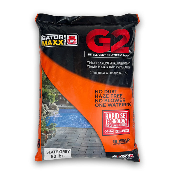 Alliance Gator Maxx G2 Polymeric Sand 50 lb bag in Slate Grey