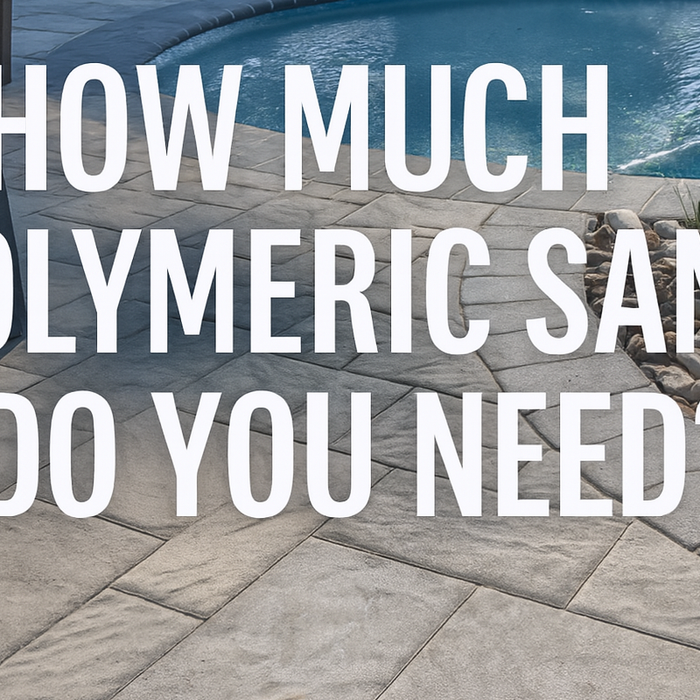 paver patio next to pool- how much polymeric sand do you need?