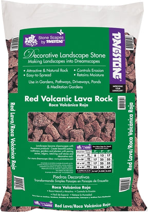 Pavestone Red Lava Rock 0.5 Cu Ft Bag