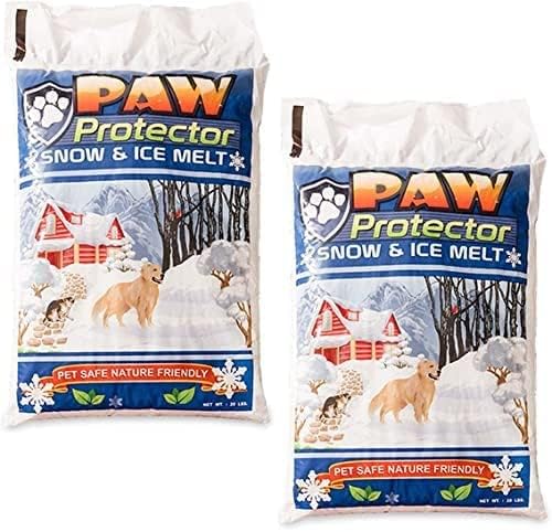 Paw Protector Pet Friendly Ice Melt (20 LB Bag) - Our Driveway and Sidewalk Deicer Will Keep Your Pets and Children Safe in The Harshest of Conditions