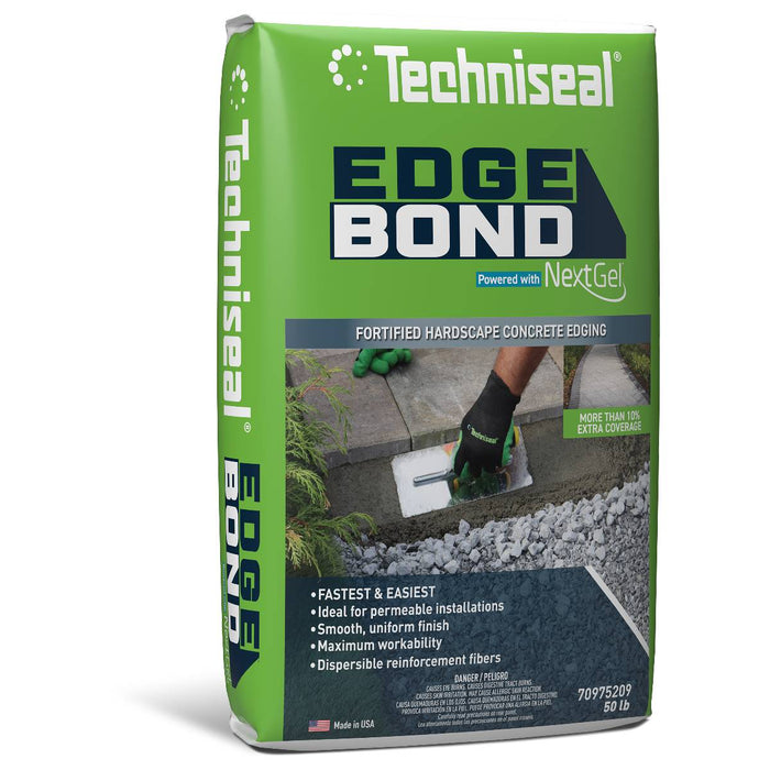 Techniseal Edge Bond NextGel fortified concrete hardscape edging