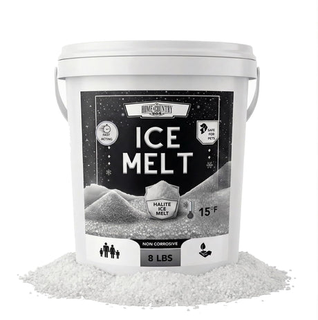 Home and Country USA Halite Crystals Ice Melt pail