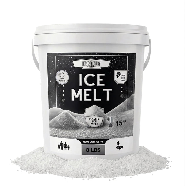 Home and Country USA Halite Crystals Ice Melt pail