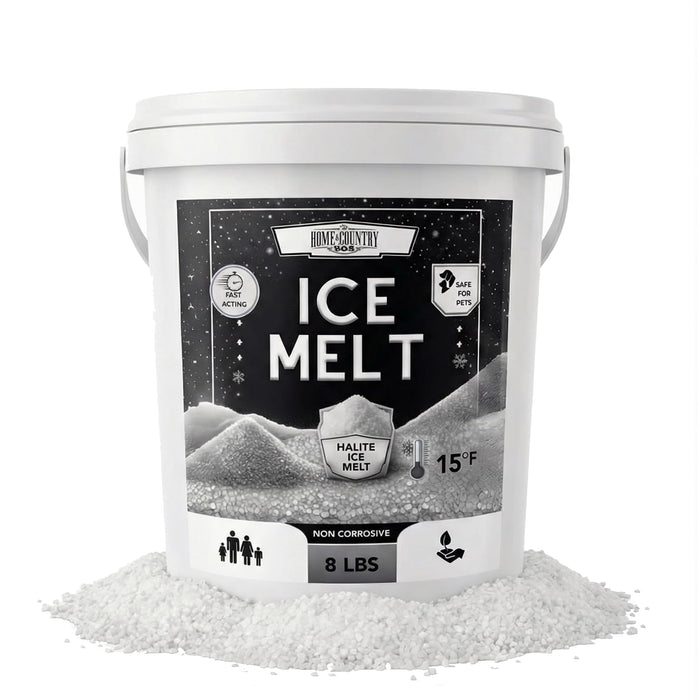 Home and Country USA Halite Crystals Ice Melt pail