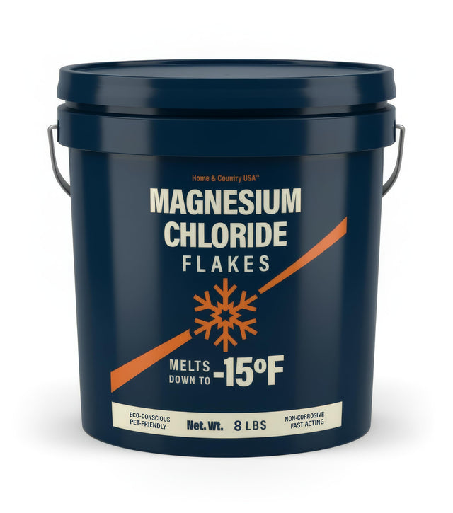 Magnesium Chloride Flakes ice melt 8 lb pail
