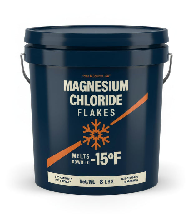 Magnesium Chloride Flakes ice melt 8 lb pail