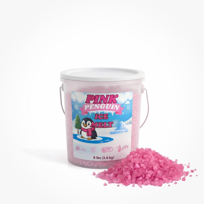 Pink Penguin CMA ice melt 8 lb pail