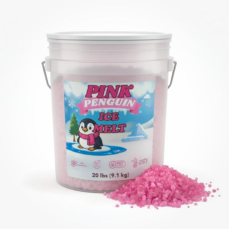 Pink Penguin CMA ice melt 20 lb pail