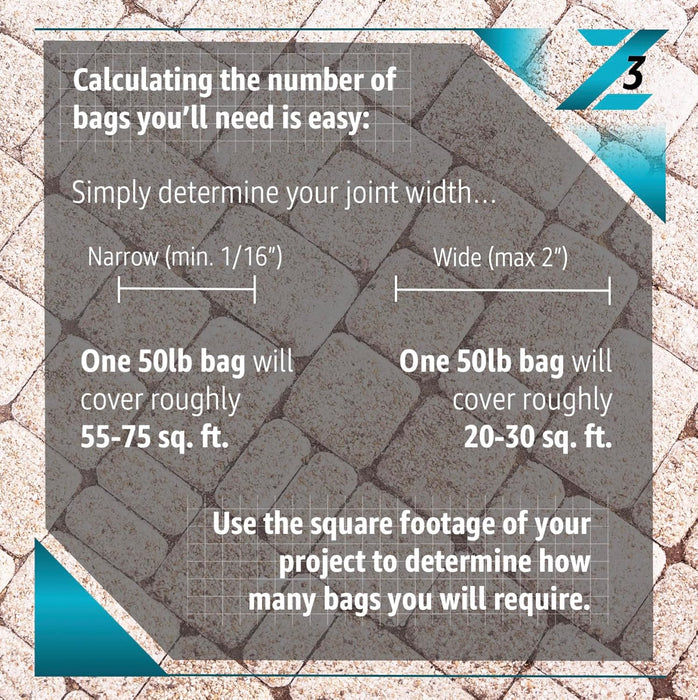 SRW Products Z3 Pavermate Polymeric Sand, 50-Pound Bag Paver Sand