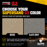 Color options for Alliance Gator Super Sand G2 Polymeric Sand