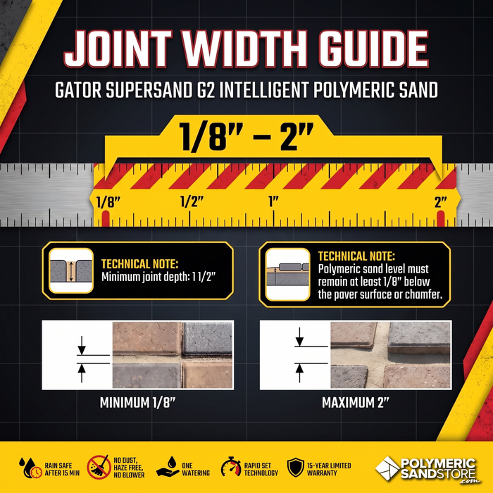 Alliance Gator Super Sand G2 Polymeric Sand for Paver Joints up to 2"