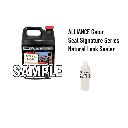 Alliance Gator Seal Signature Series Natural Look Sealer in black jug with 8 oz sample bottle