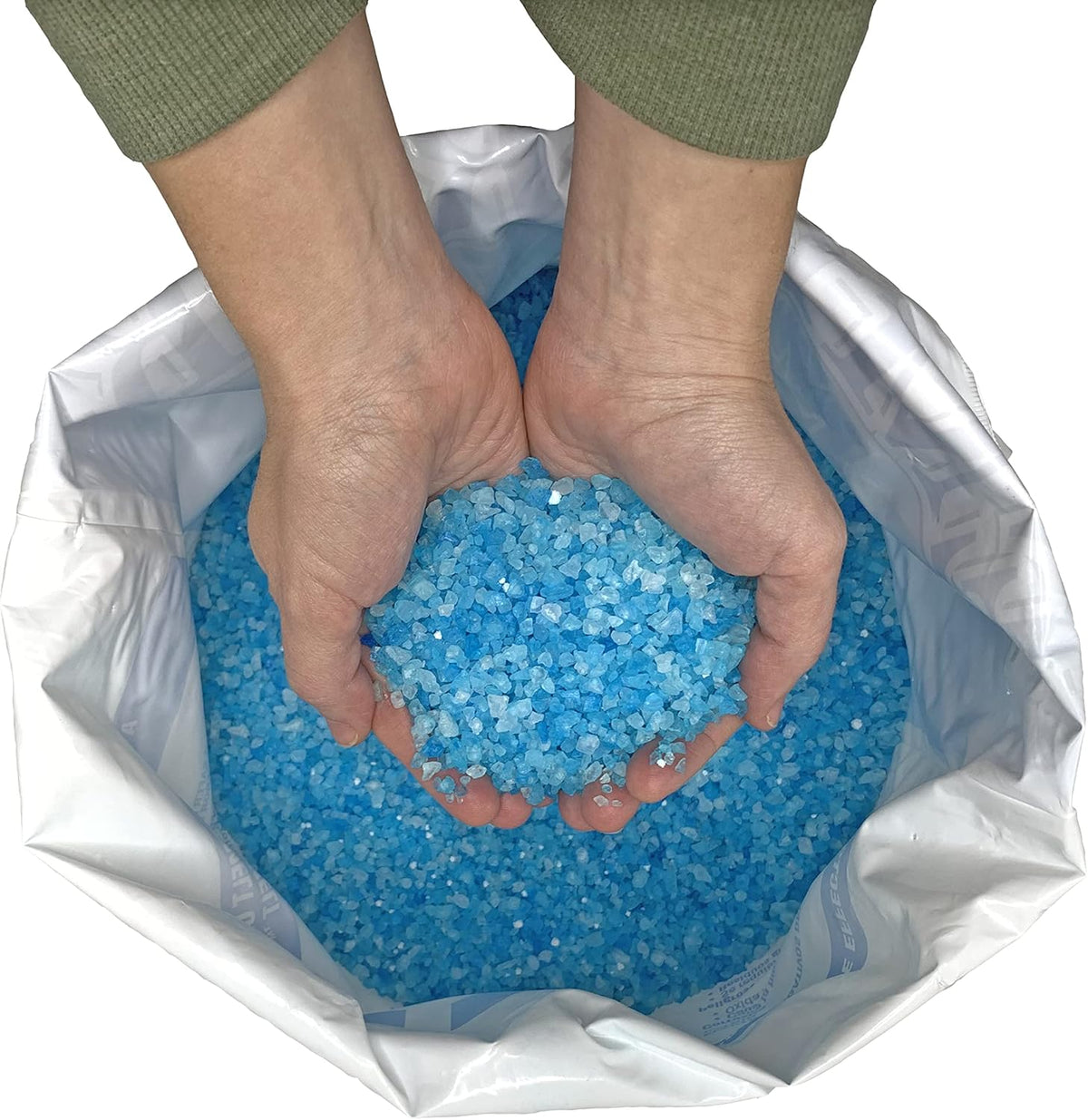 Blue emperor ice melt, bulk, safe, environmentally friendly, pet-safe