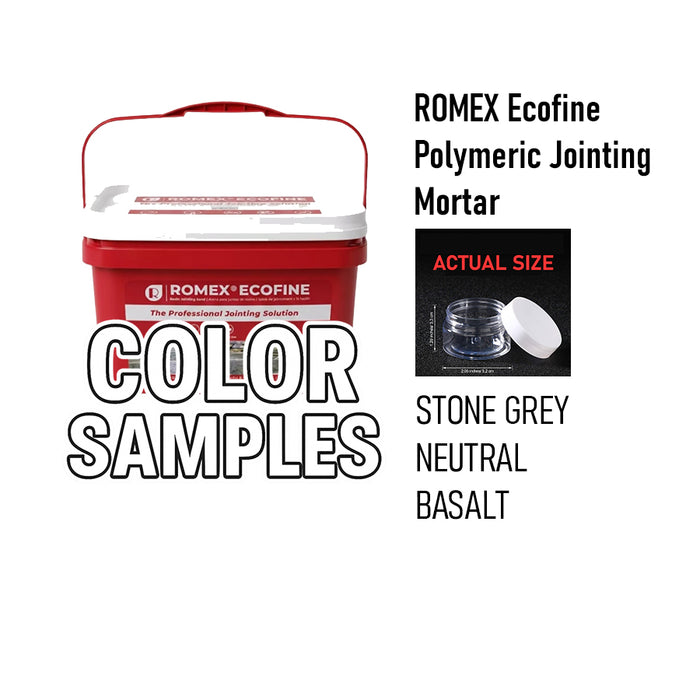 COLOR SAMPLES- ROMEX Ecofine Polymeric Jointing Mortar