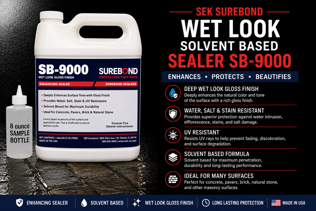SEK Surebond SB-9000 Wet Look Gloss Sealer Sample, 8 oz