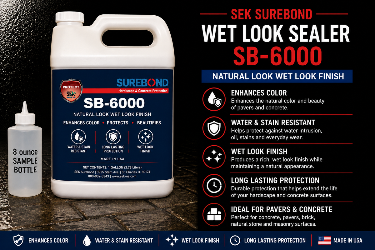 SEK Surebond SB-6000 Wet Look Sealer Sample