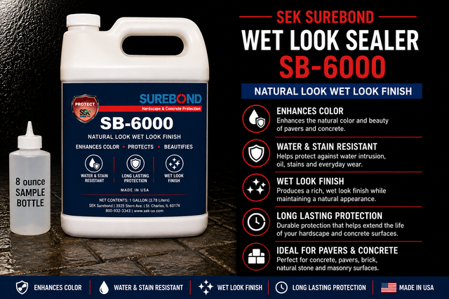 SEK Surebond SB-6000 Wet Look Sealer Sample