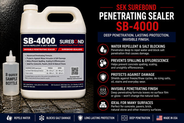 SEK Surebond SB-4000 Invisible Penetrating Sealer Sample