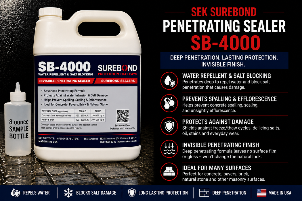 SEK Surebond SB-4000 Invisible Penetrating Sealer Sample, 8 oz