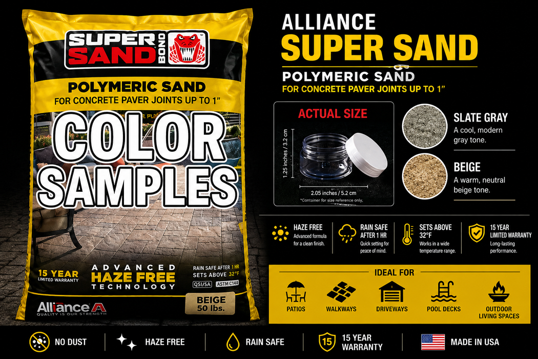 COLOR SAMPLES- Alliance Super Sand Polymeric Sand