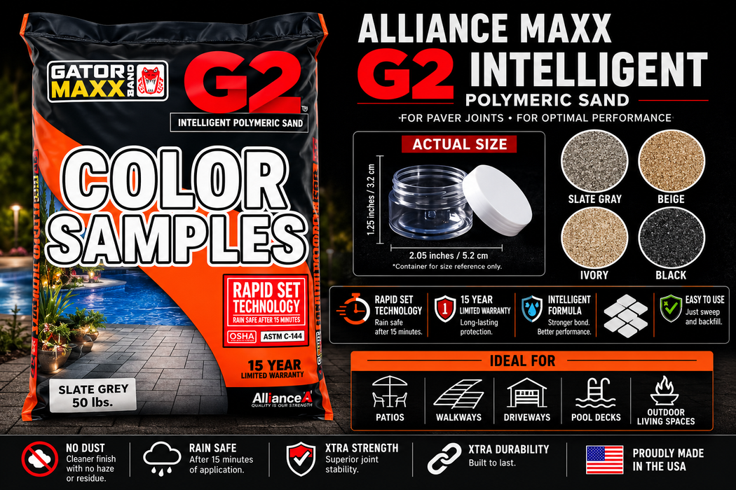 COLOR SAMPLES- Alliance G2 Maxx Polymeric Sand
