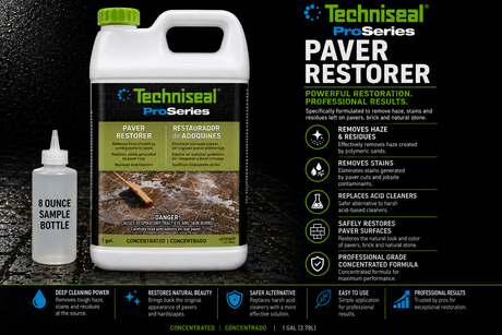 Techniseal Paver Restorer Cleaner Sample