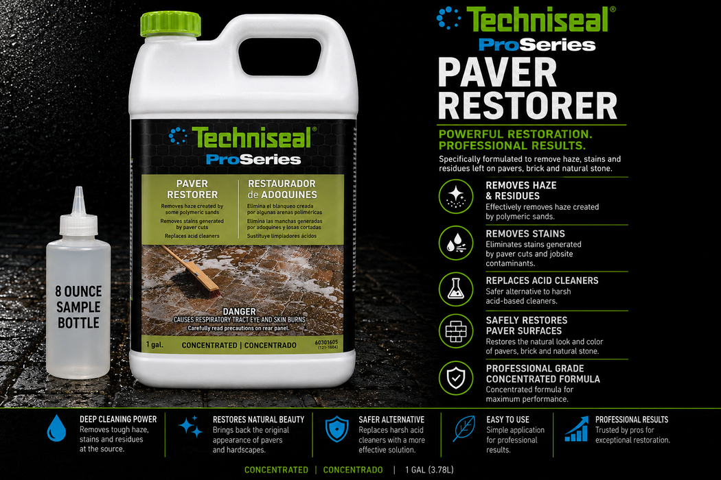 Techniseal Paver Restorer Cleaner Sample