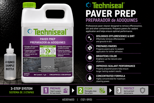 Techniseal Paver Prep Efflorescence Cleaner Sample