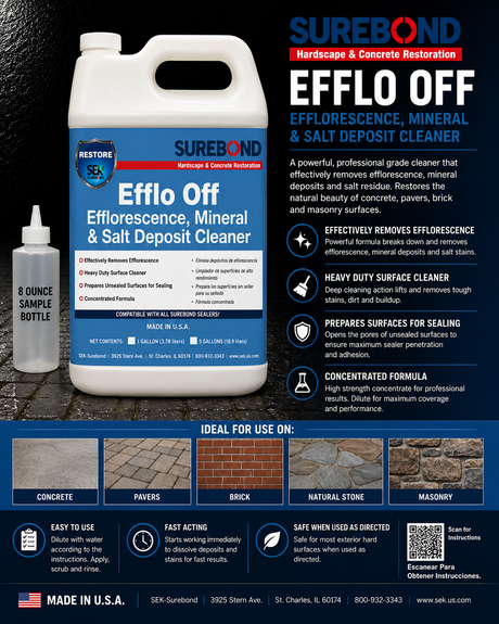 SEK Surebond Efflo Off Efflorescence Cleaner Sample