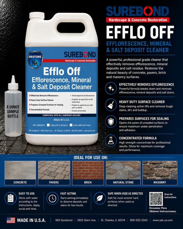 SEK Surebond Efflo Off Efflorescence Cleaner Sample