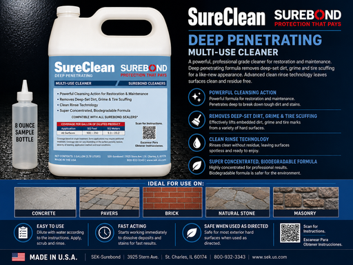 SEK Surebond SureClean Hardscape Cleaner Sample