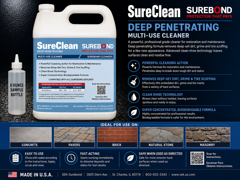 SEK Surebond SureClean Hardscape Cleaner Sample