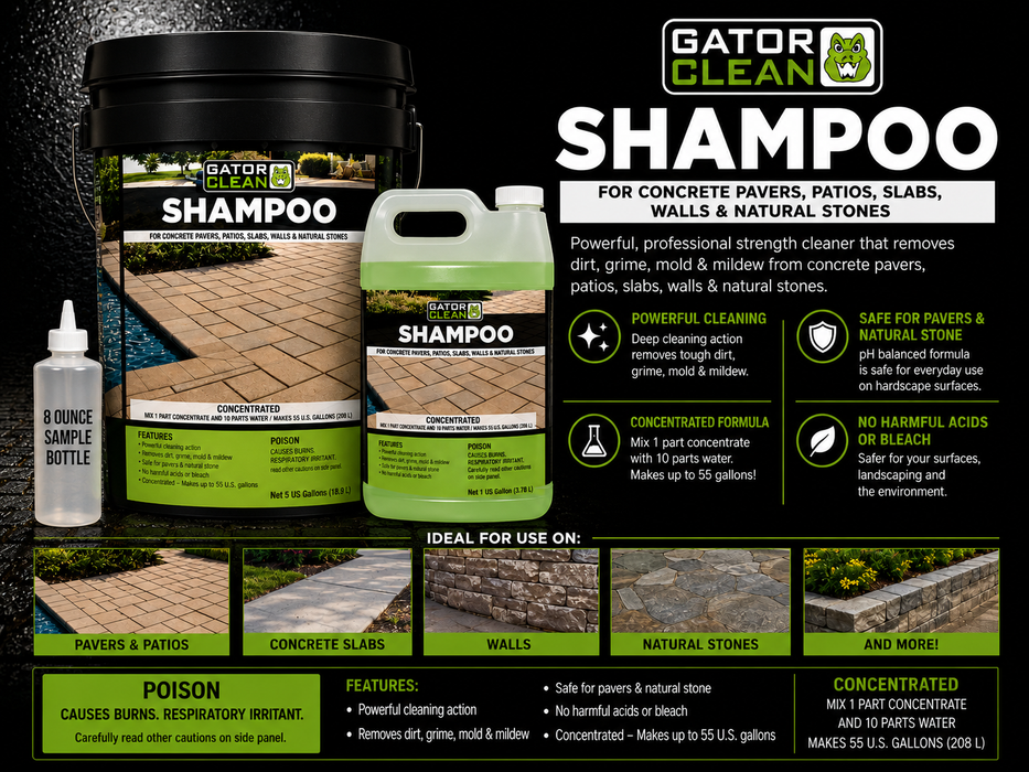 Alliance Gator Shampoo Paver Cleaner Sample