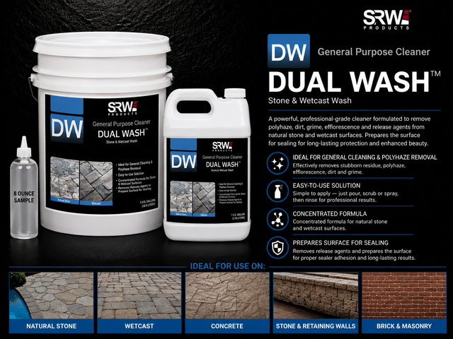 SRW DW Dual Wash Hardscape Cleaner Sample
