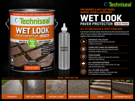 Techniseal WL5 Wet Look Sealer and Joint Stabilizer Sample