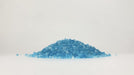 Close up Emperor Melt,  blue ice melt granules, vegetation friendly formula, effective to -15 degrees