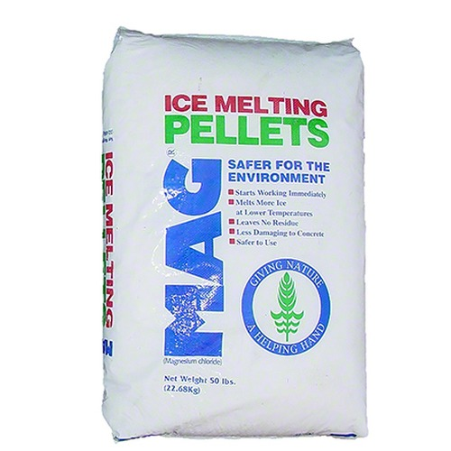 Dead Sea magnesium chloride ice melt 50 lb bag from Chemical Equipment Labs